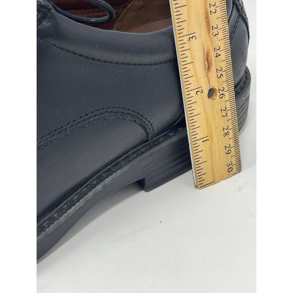 208985 MENS SHOE SIZE 10.5 M BLACK WATERPROOF LEATHER LACE UP JOHNSTON & MUPRHY - Picture 10 of 10